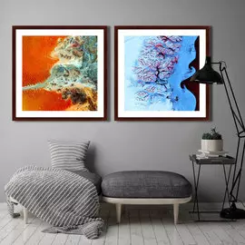 Картина Earth as The Art №7 аэрокосмическая фотосъемка поверхности земли