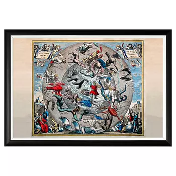 Картина карта созвездий северного полушария