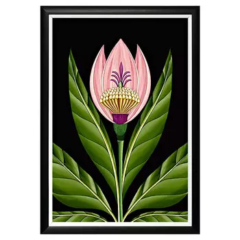 Картина лотос магический в раме из полистирола