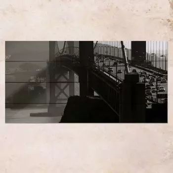 Картина на дереве Bridge 40х80