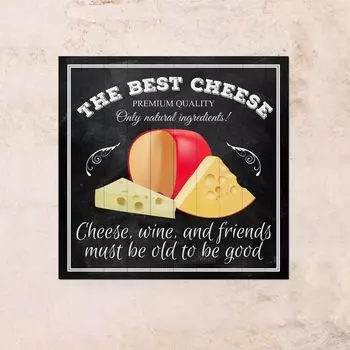 Картина на дереве The Best Cheese 63х63