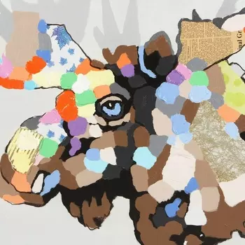 Картина на холсте Moose с подрамником 100х100