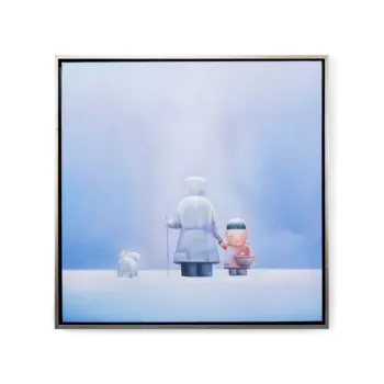 Картина на холсте Polar Lights 81х81