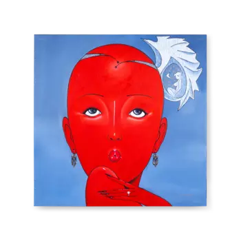 Картина на холсте Woman's Qualm 100х100