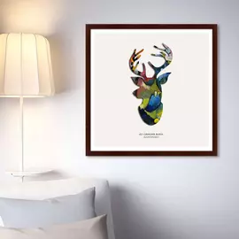 Картина олень синий всадник 2016 г.