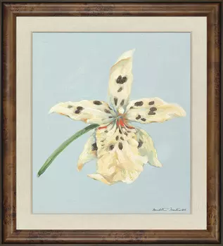 Картина орхидея в деревянном багете