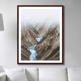 Картина River in Yellowstone National Park United States