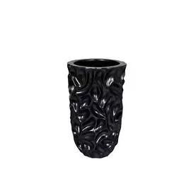 Кашпо жемчужно-черного цвета