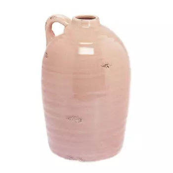 Керамическая ваза розовая