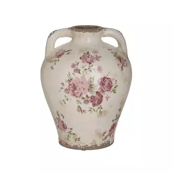 Керамическая ваза розового цвета