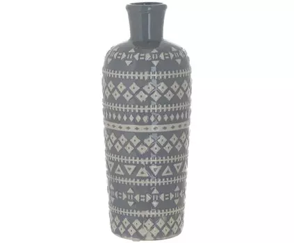 Керамическая ваза серого цвета
