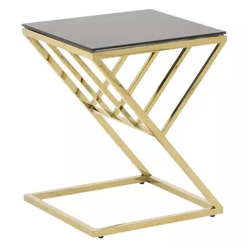 Кофейный стол со стеклянной столешницей