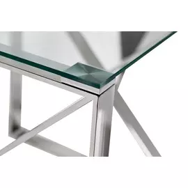 Кофейный стол со стеклянной столешницей