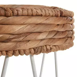 Кофейный столик Hurten Footrest со столешницей из натурального волокна