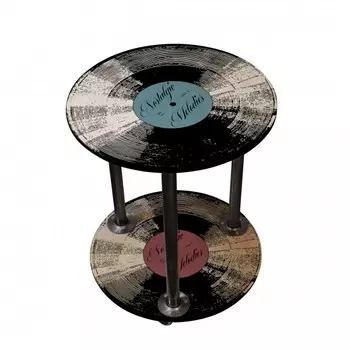 Кофейный столик на колесиках винил