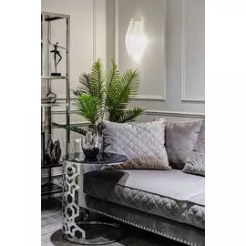 Кофейный столик серебряный