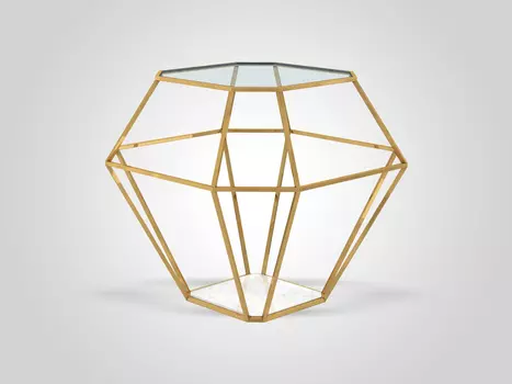 Кофейный столик со стеклянной столешницей