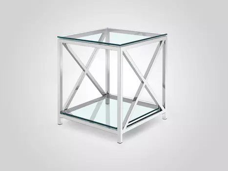 Кофейный столик со стеклянной столешницей