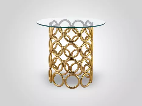 Кофейный столик со стеклянной столешницей