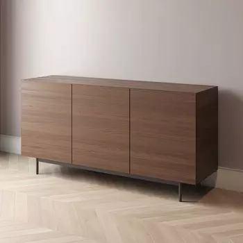 Комод Cube-1 120х45 с распашными фасадами черного цвета