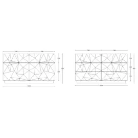 Комод Edge xl-2 с четырьмя ящиками