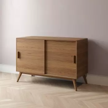 Комод Emilia 120 с раздвижными дверцами цвета натуральный дуб