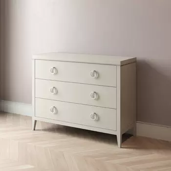 Комод Helena 120 с тремя ящиками черного цвета