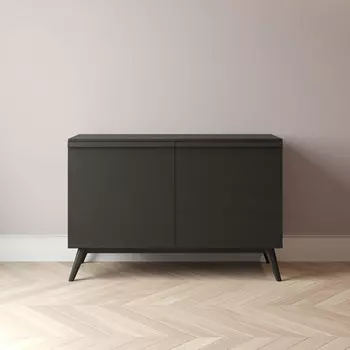 Комод Lina-5 100х50 с распашными дверцами черного цвета
