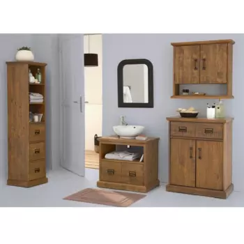 Комод Lindley коричневого цвета