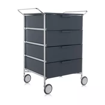 Комод Mobil черного цвета на колесах