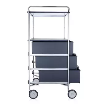 Комод Mobil черного цвета на колесиках