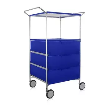 Комод Mobil синего цвета на колесиках