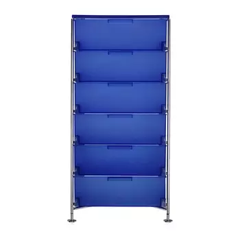 Комод Mobil синего цвета на ножках