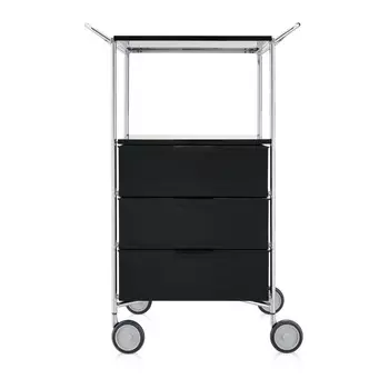 Комод Mobil темно-серого цвета на колесиках