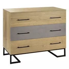 Комод с тремя ящиками Loft дуб натуральный