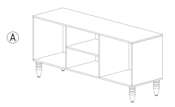 Комод Santro белого цвета