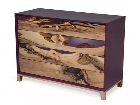 Комод Tornado Violet с четырьмя выдвижными ящиками