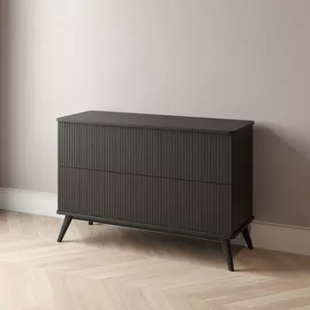 Комод Viva 3 - 100 с двумя ящиками черного цвета