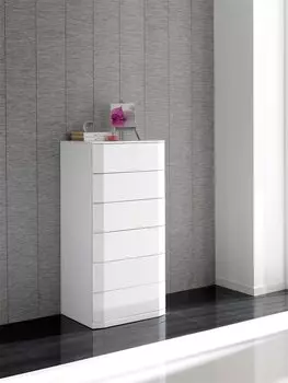 Комод вертикальный белого цвета