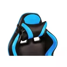 Компьютерное кресло Racer черно-голубого цвета