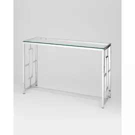 Консоль бруклин серебряного цвета