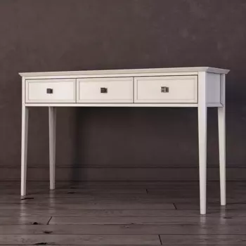 Консоль c тремя ящиками Ellington белого цвета