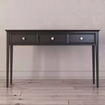 Консоль c тремя ящиками Ellington черного цвета