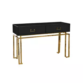 Консоль черного цвета с двумя ящиками