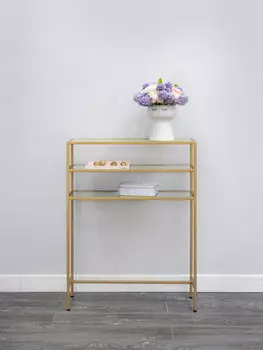 Консоль галла с двумя стеклянными полками