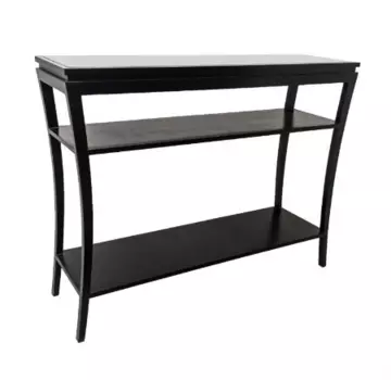 Консоль из дерева черного цвета