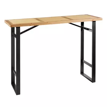 Консоль из дерева и металла