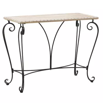 Консоль из металла и дерева