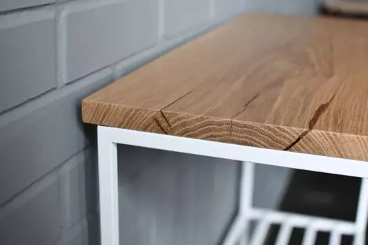 Консольный стол Hall Oak с белым подстольем