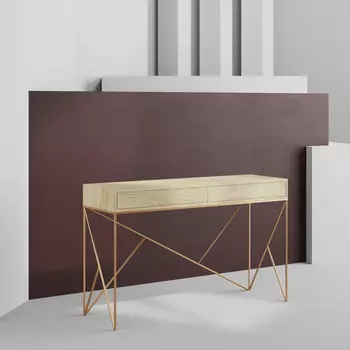 Консоль Prince Line Box Gold с двумя ящиками